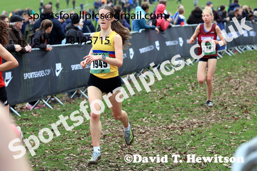 Womens Under-17s 2026 UK CAU Inter Counties Cross Country, Wollaton Park, Nottingham. Photo: David T. Hewitson/Sports for All Pics